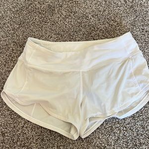 Lululemon white size 2 shorts